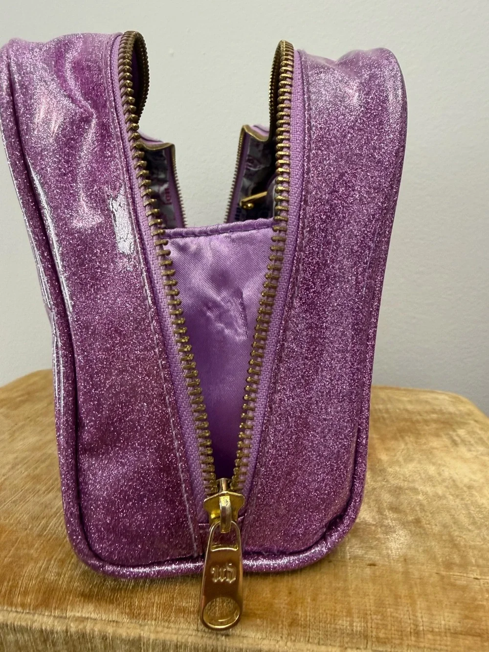 Urban Decay Quinceañera vinyl glitter cosmetic bag